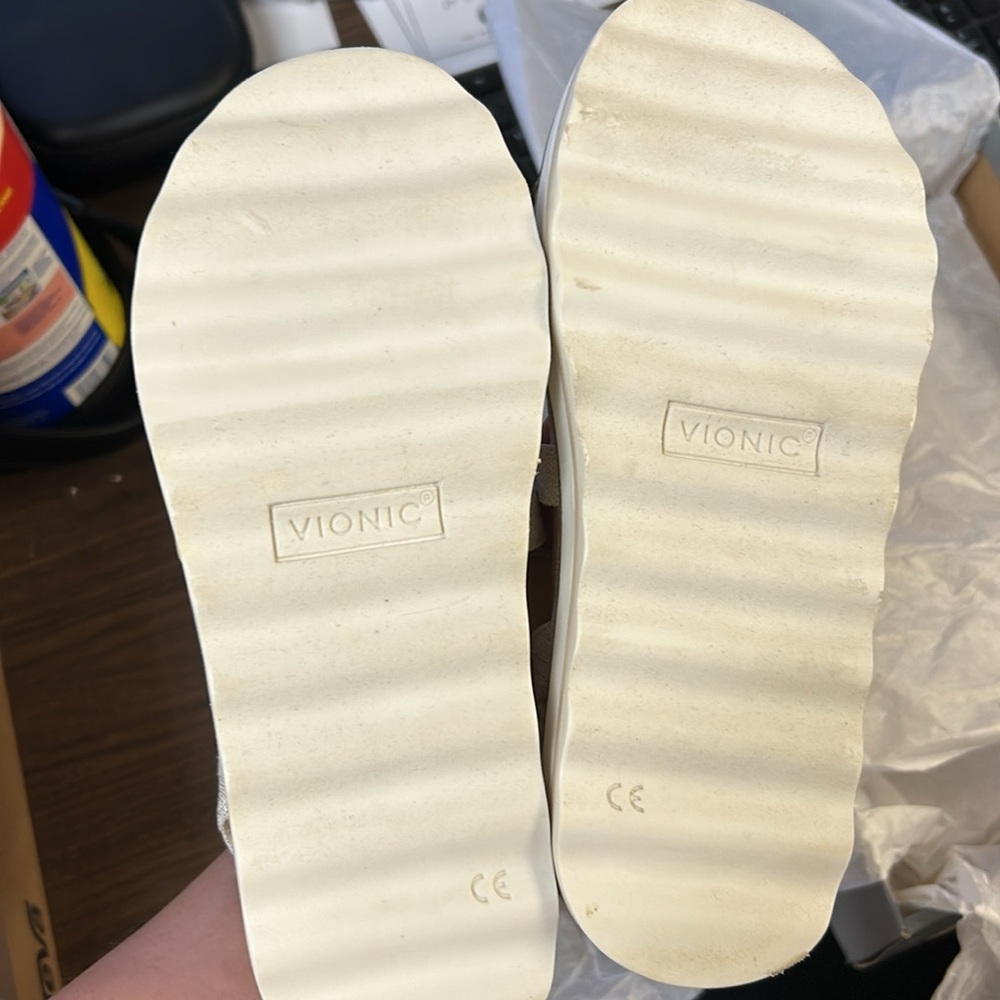 Vionic Kellyn Metallic Slingback Wedge Sandals - image 4